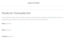 Tablet Screenshot of jamespetzke.com